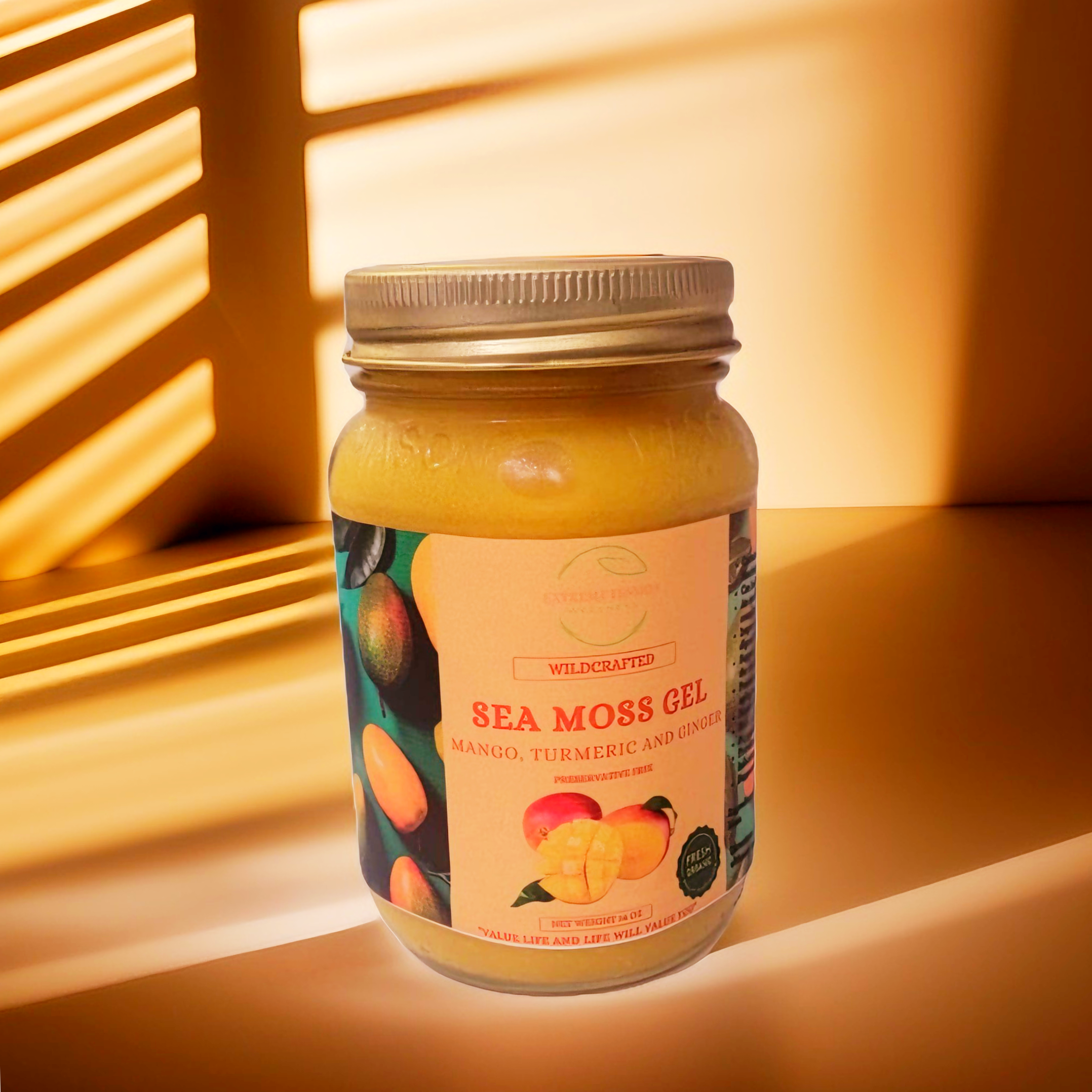 Mango, Turmeric and Ginger Sea Moss Gel