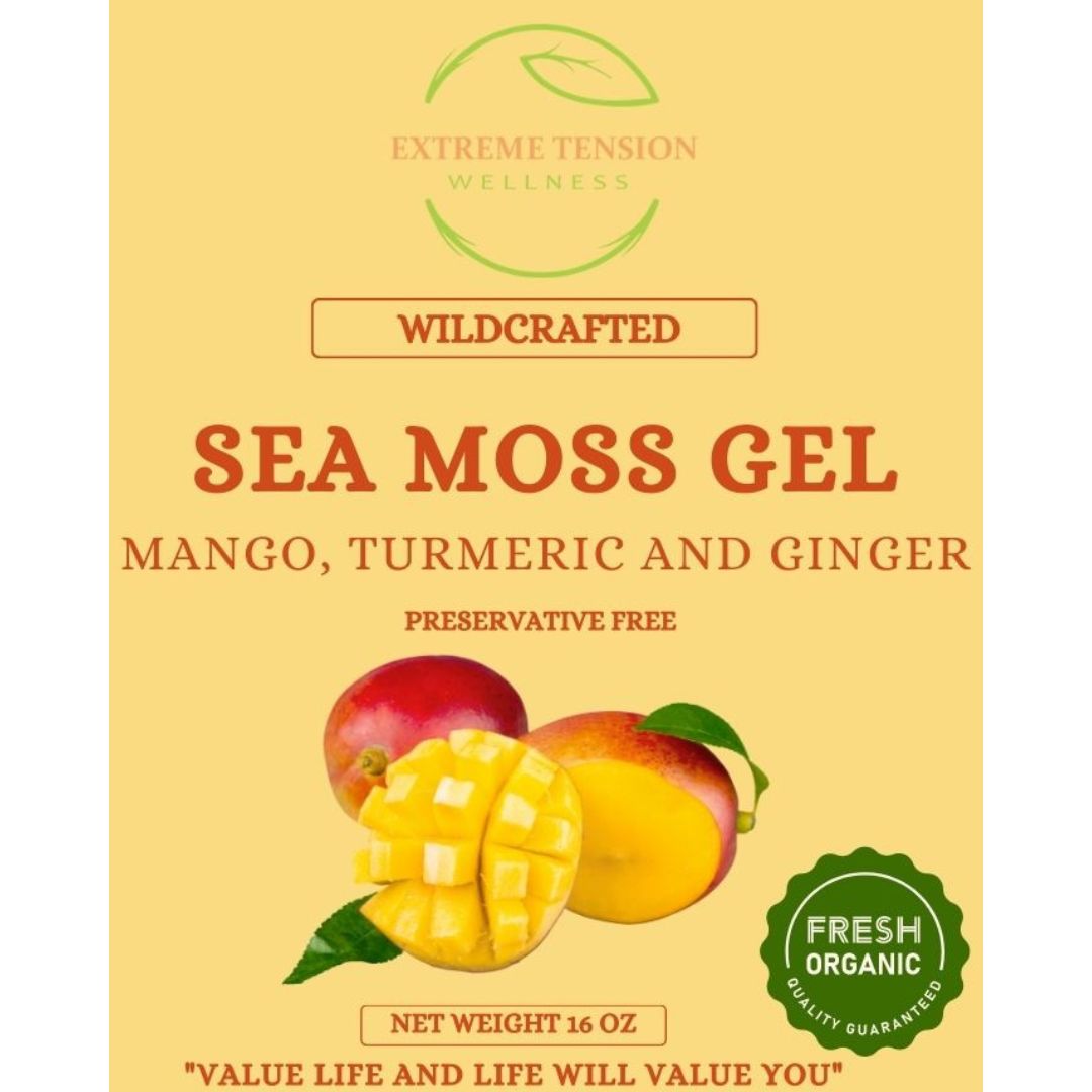 Mango, Turmeric and Ginger Sea Moss Gel
