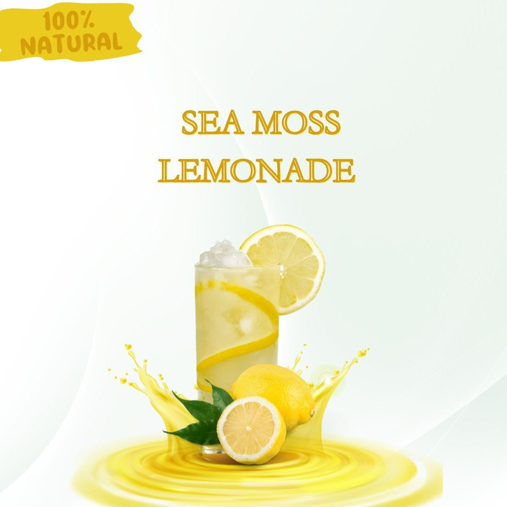 (Four)-16 oz Organic Sea Moss Infused Lemonade