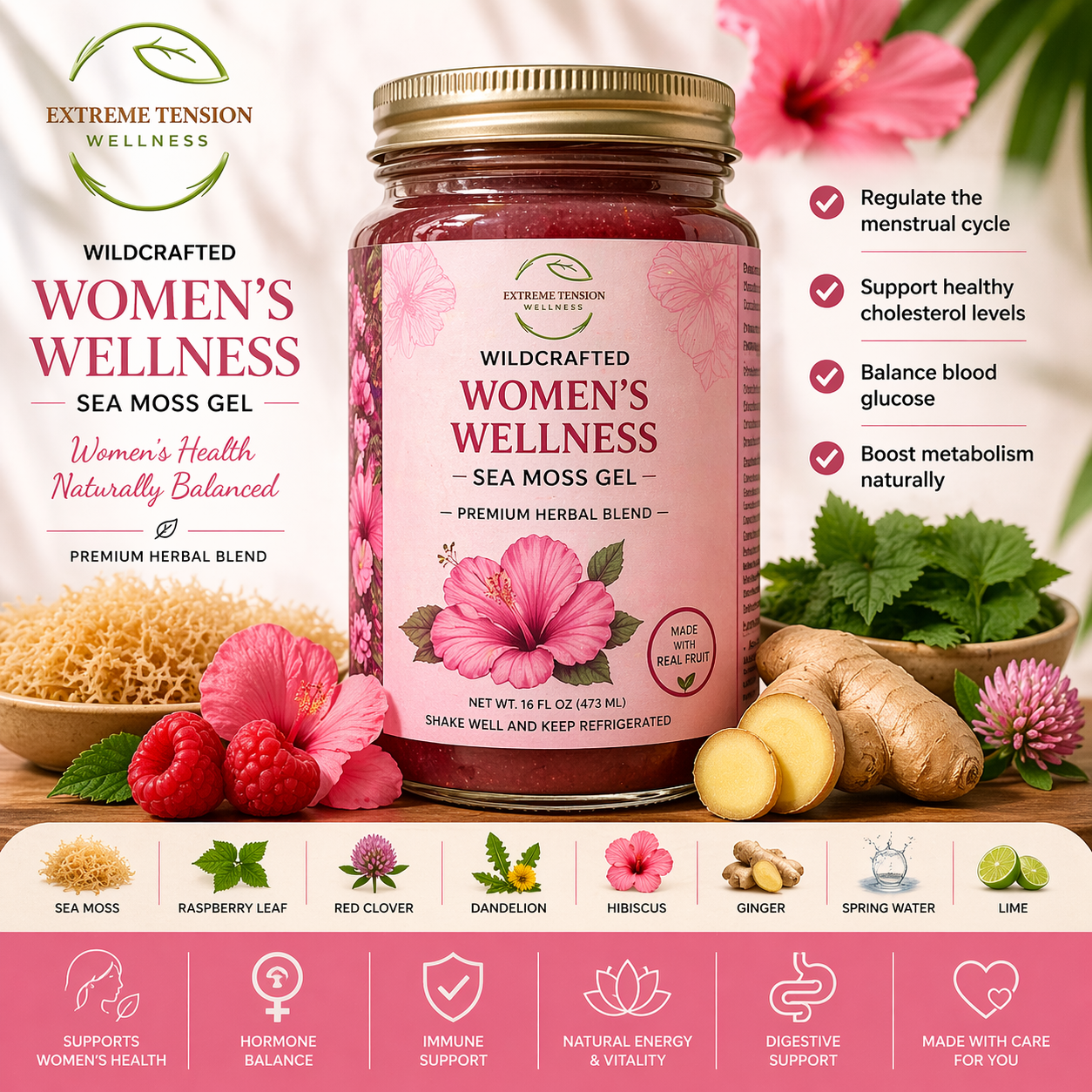 Women's Wellness Sea Moss Gel(Women's Health)