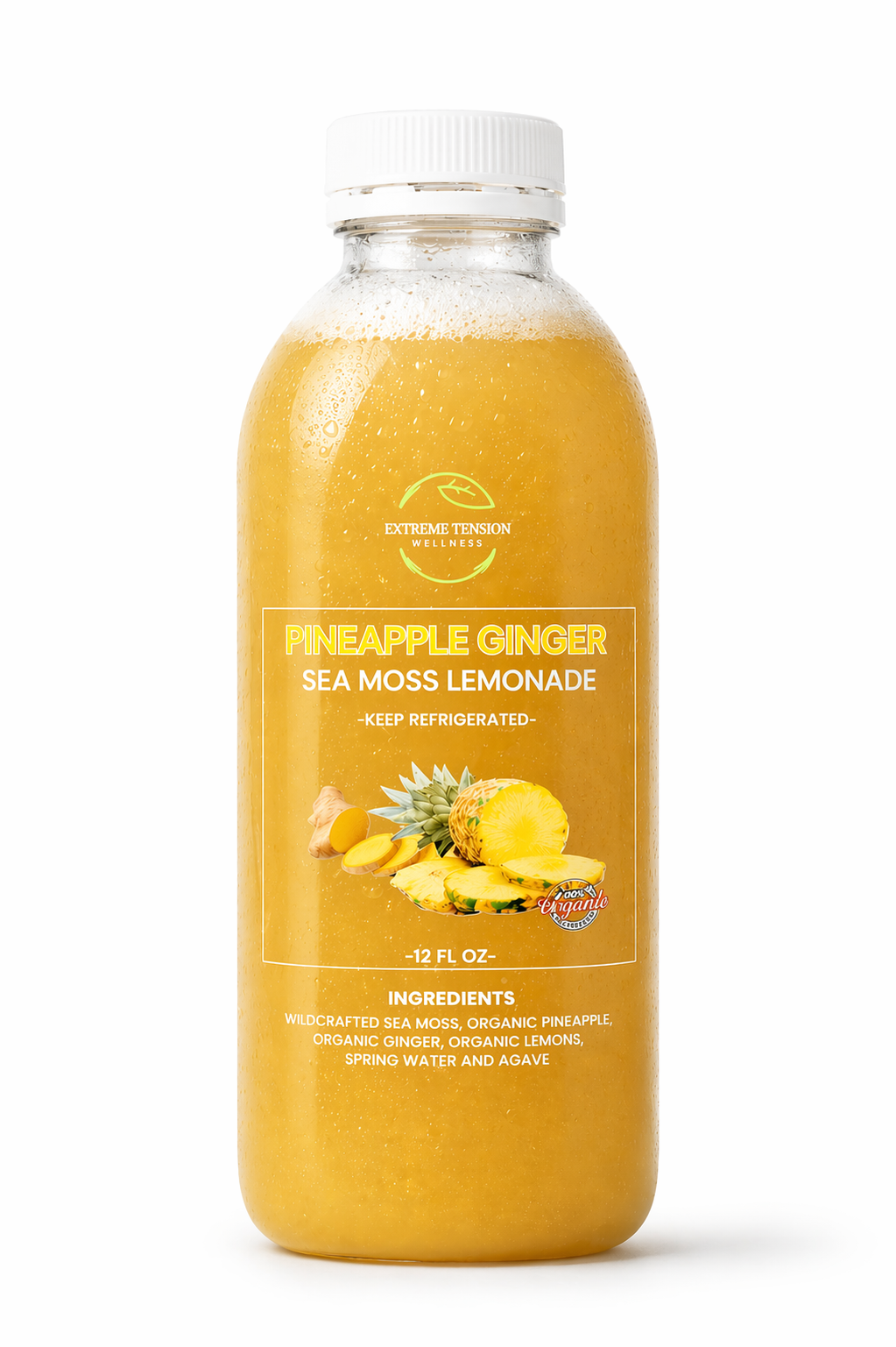 Pineapple Ginger Sea Moss Lemonade