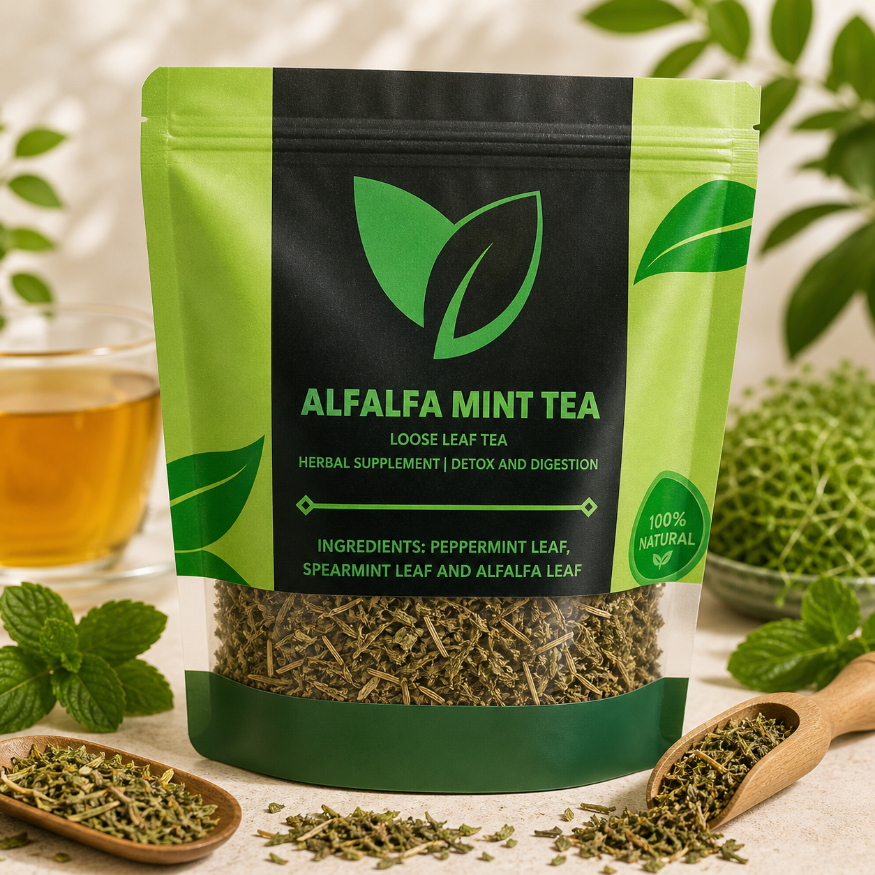 Alfalfa Mint Tea